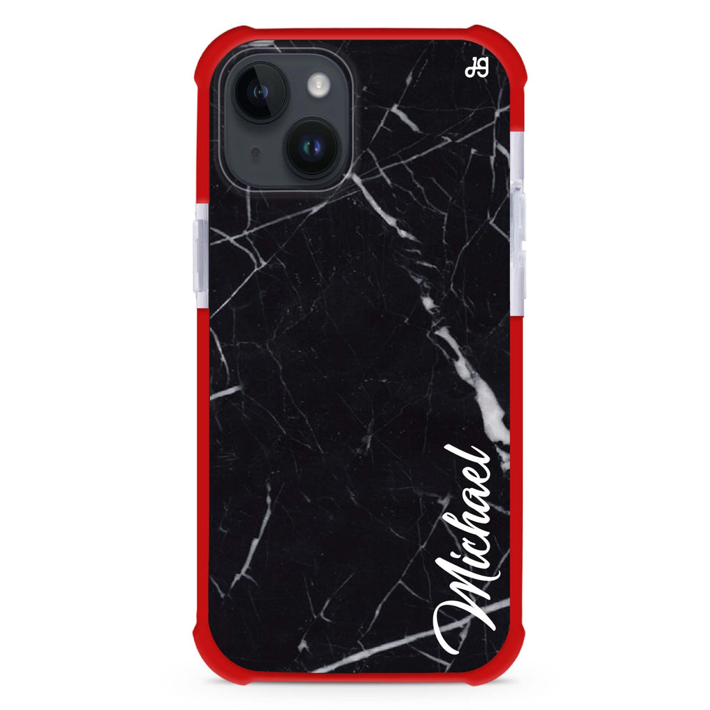 Black Marble – Deep Love iPhone 15 Plus Ultra Shockproof Case