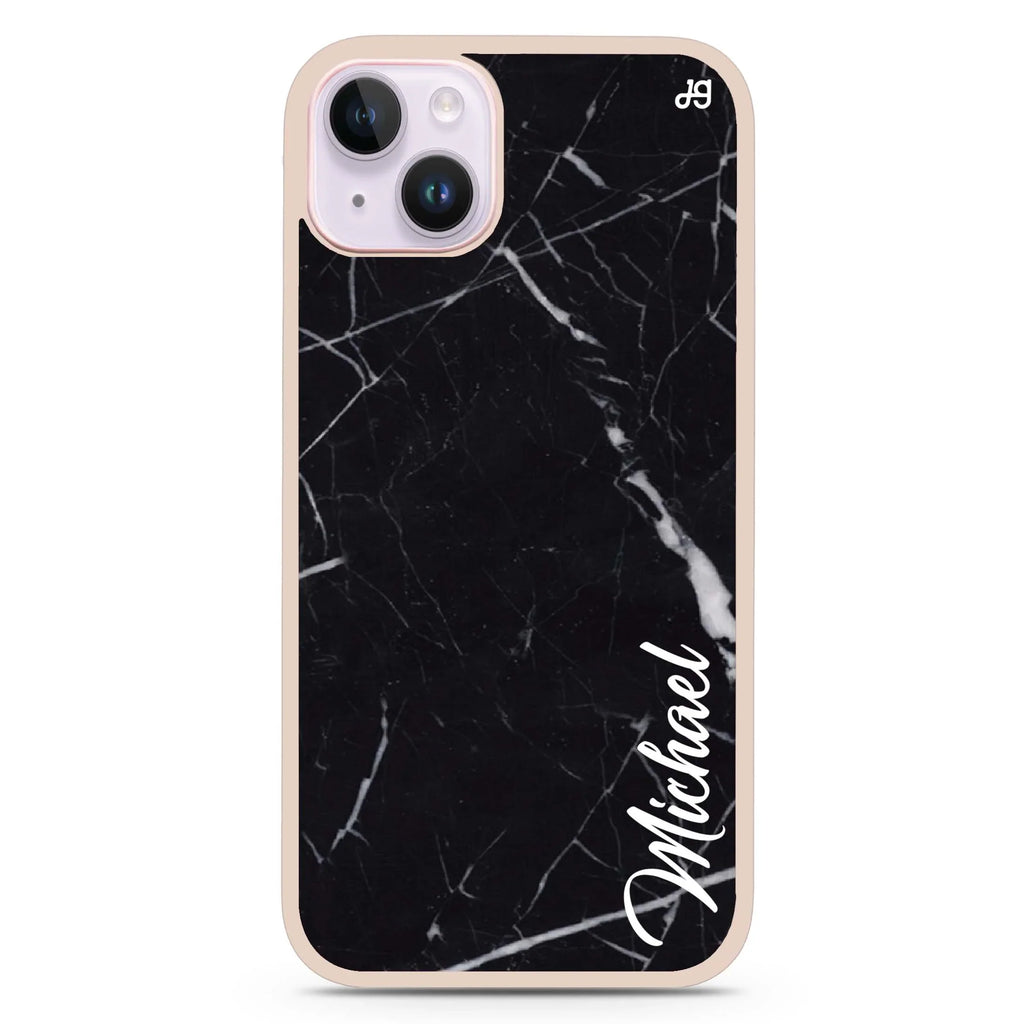 Black Marble – Deep Love iPhone 15 Impact Guard Bumper Case