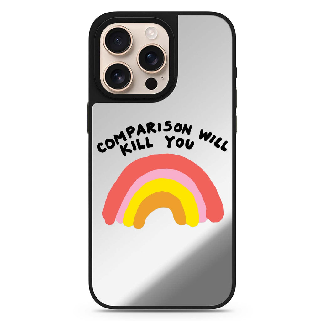 No Comparison sleek reflective design iPhone 16/15/14 Pro Max & Pro mirror case