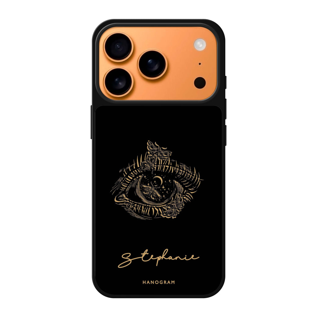 Impressive Eye II personalized name eye portrait iPhone 17 Pro Max mirror case