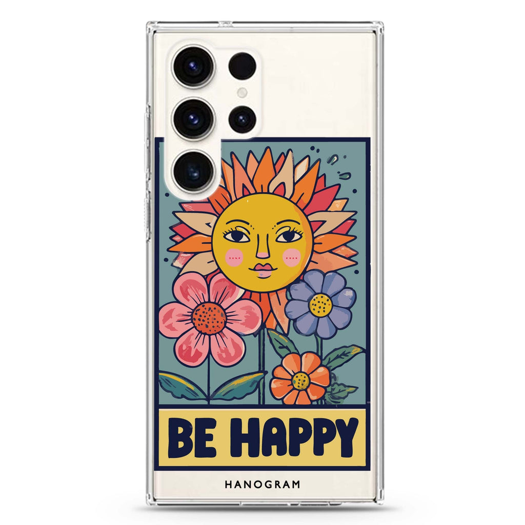Sunny Smile Samsung Galaxy S26/S25/S24/S23/S22 Ultra ultra clear case, transparent design, main view