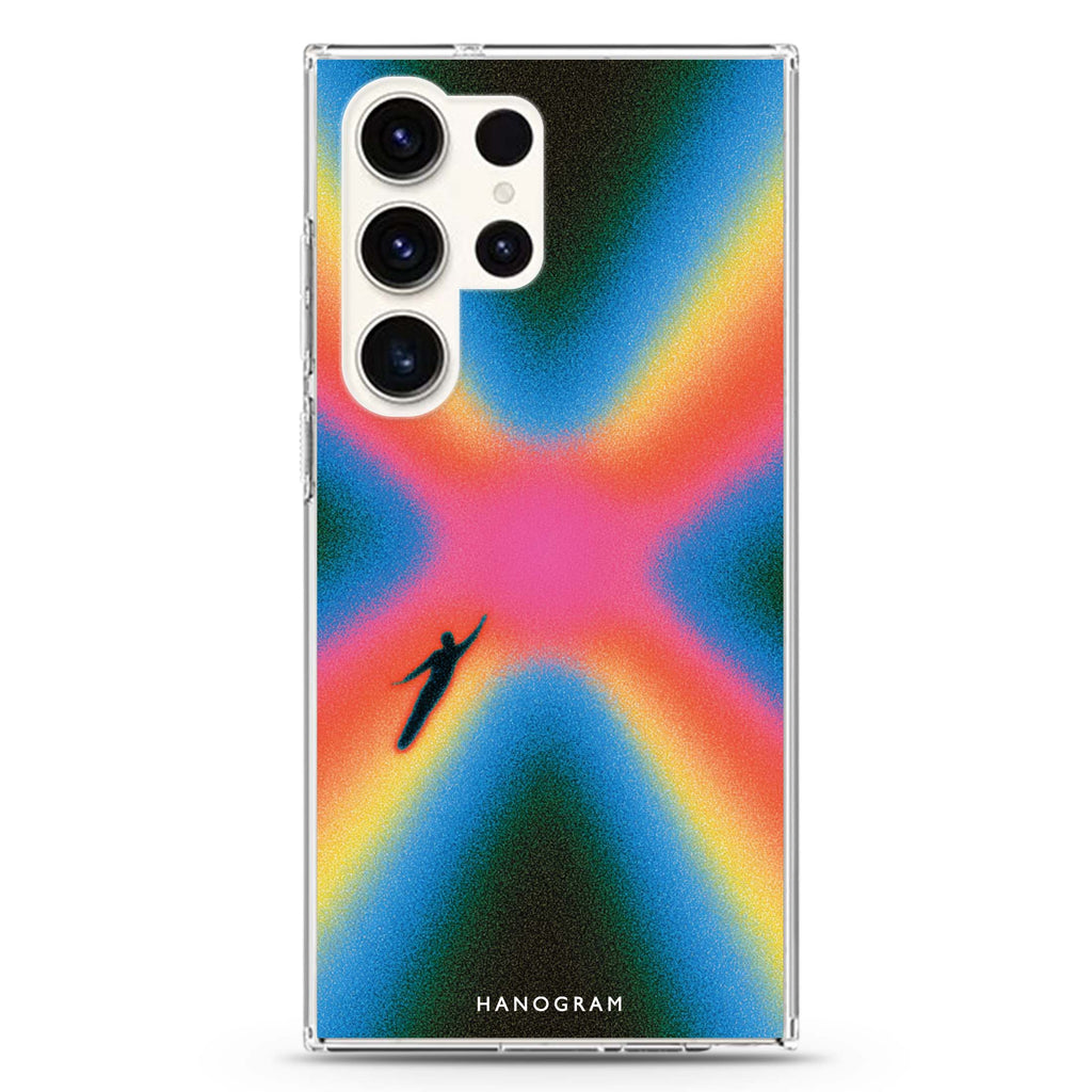 Prismatic Freefall Samsung Galaxy Ultra Clear Case — front view