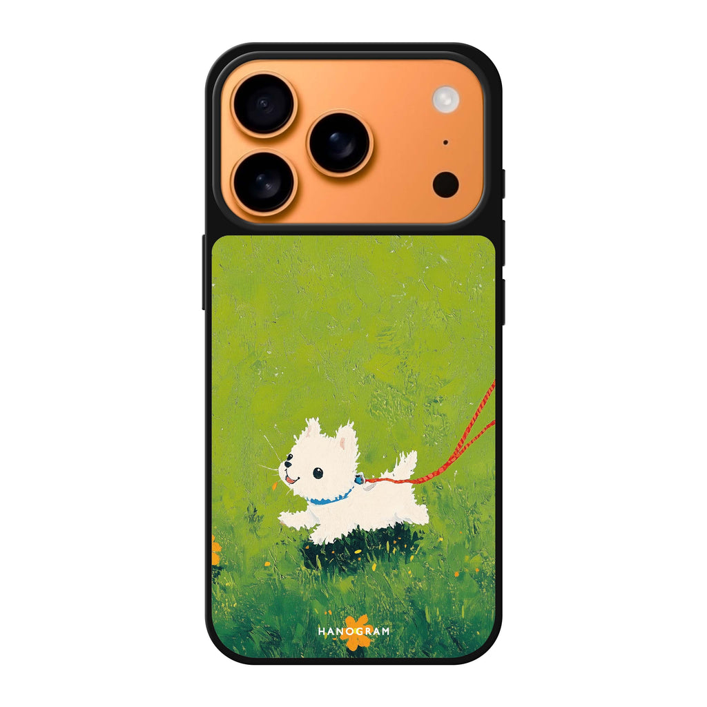 Chasing Joy playful iPhone 17 Pro Max mirror case