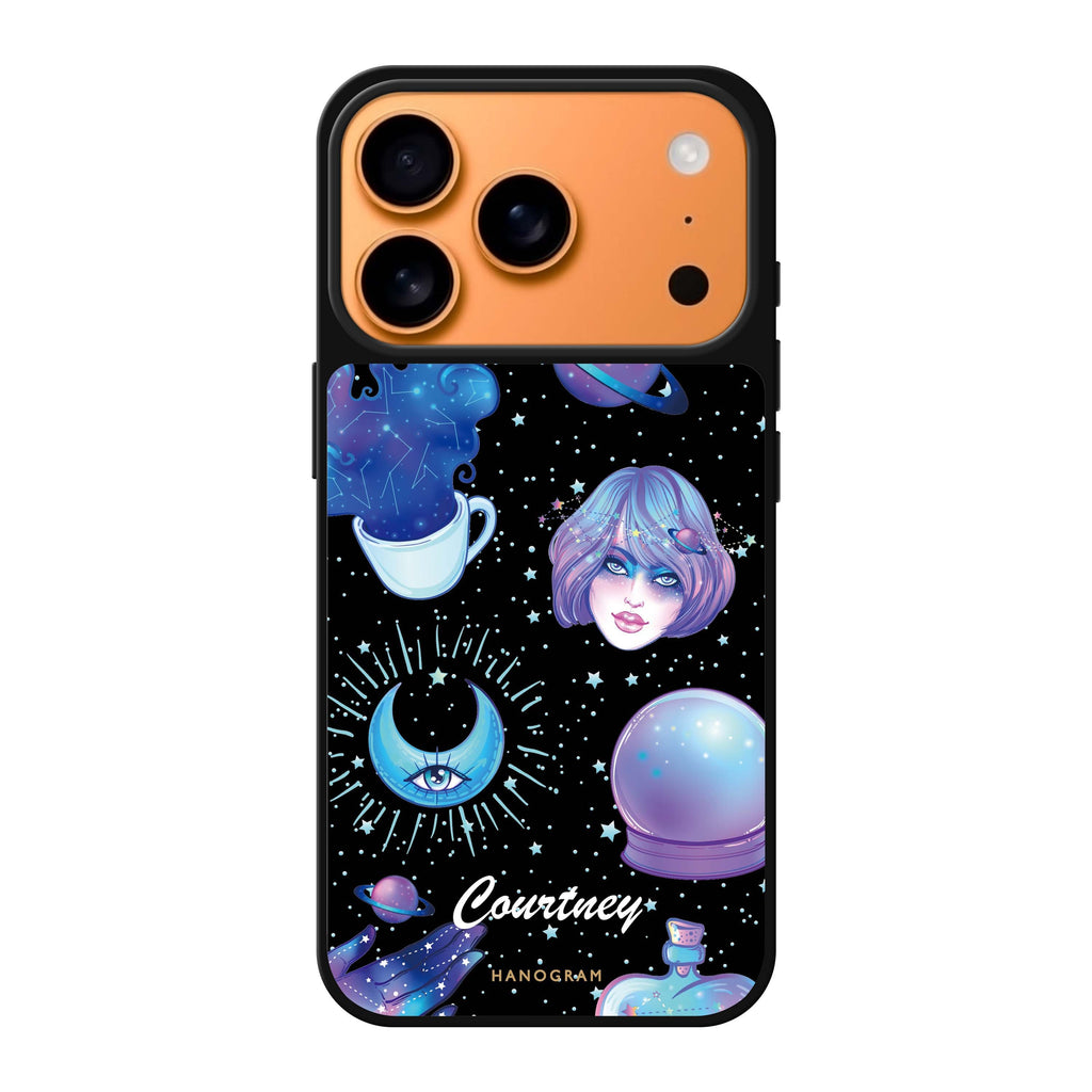 Nocturnal II personalized name dark iPhone 17 Pro Max mirror case