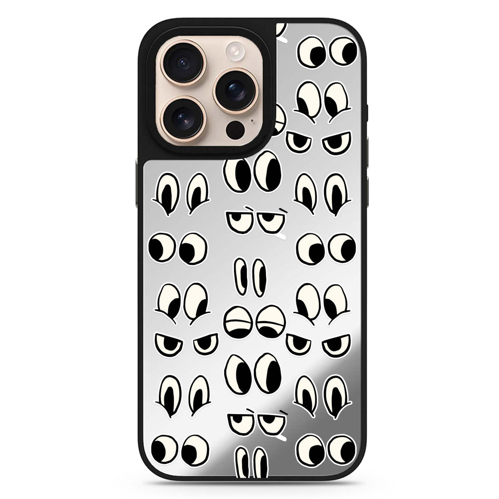 Look At Me sleek reflective design iPhone 16/15/14 Pro Max & Pro mirror case