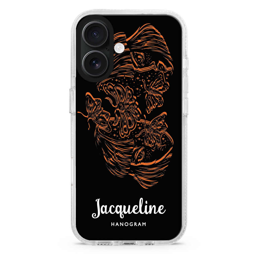 Artistic Face II MagSafe Compatible iPhone 16 Ultra Clear Case - Personalized and Stylish Protection