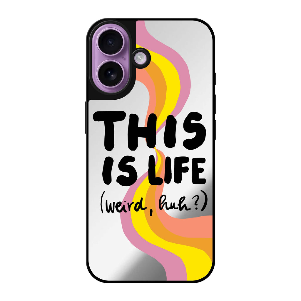 Reflective iPhone 16 Mirror Case –This is Life Design