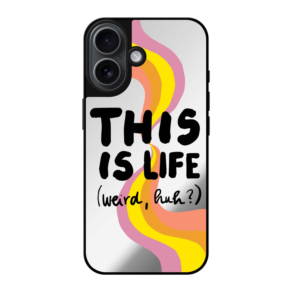 Reflective iPhone 16 Mirror Case –This is Life Design