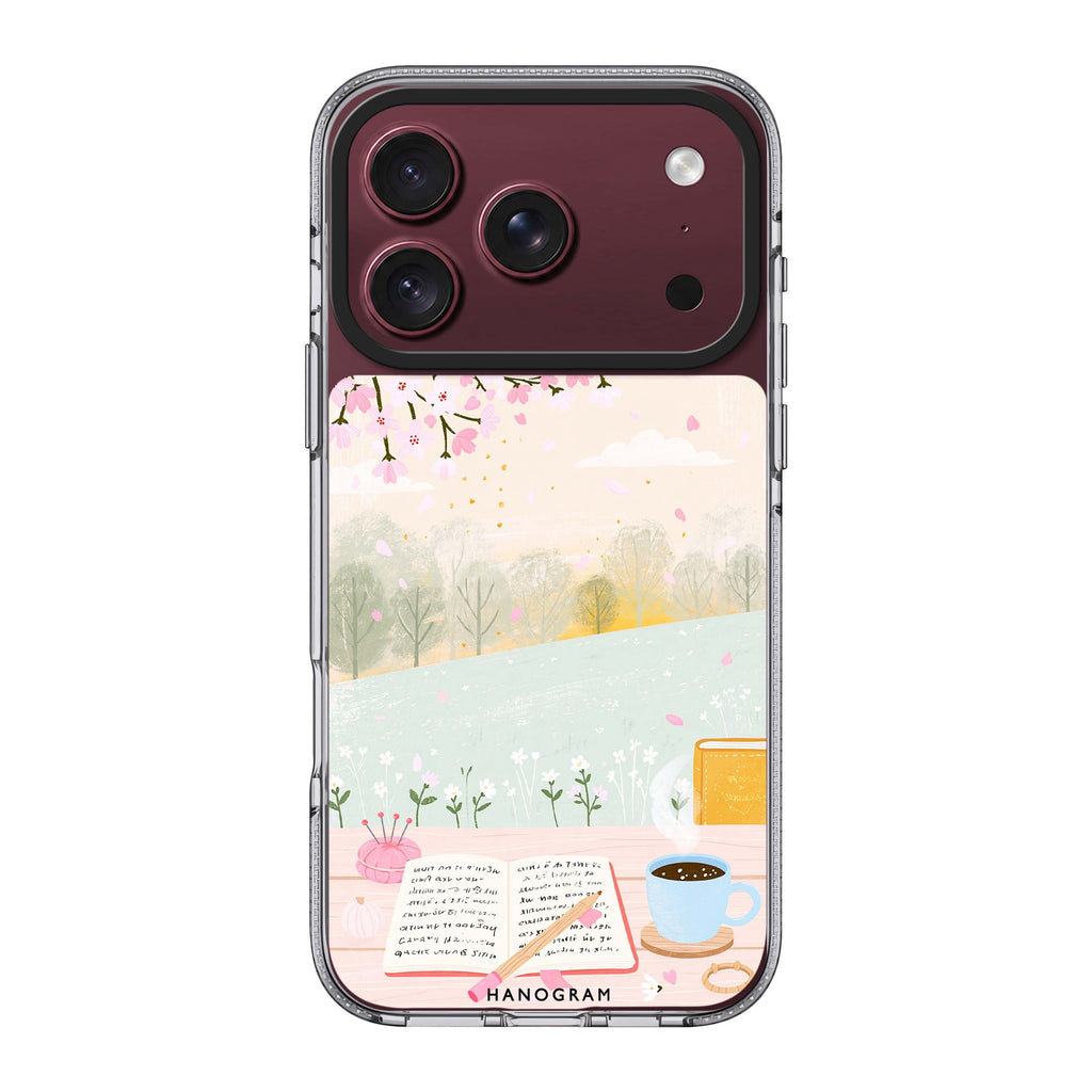 Pages by the Spring Window iPhone 18 Pro Max Ultra Clear Case - Image 1
