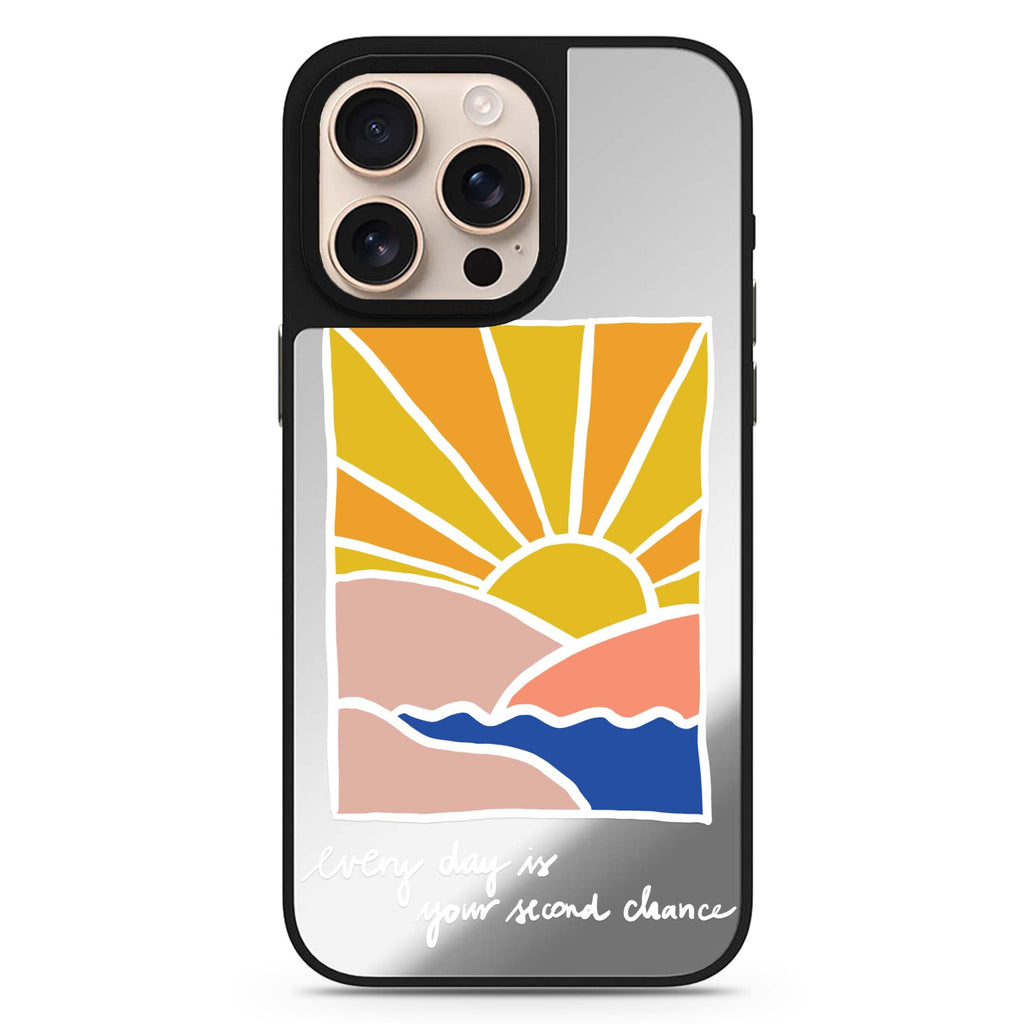 Have a Good Day sleek reflective design iPhone 16/15/14 Pro Max & Pro mirror case