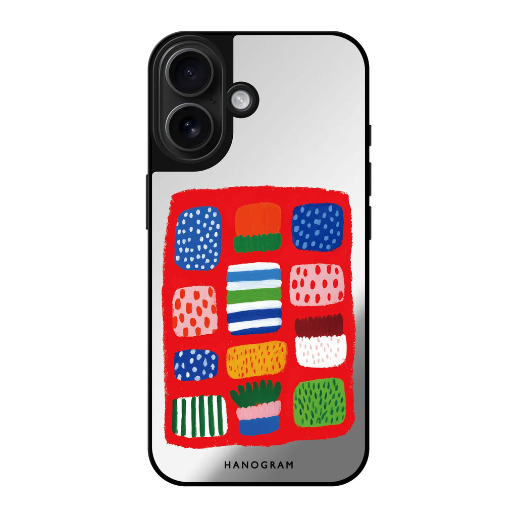 Tropical Candy Lines Mirror Case