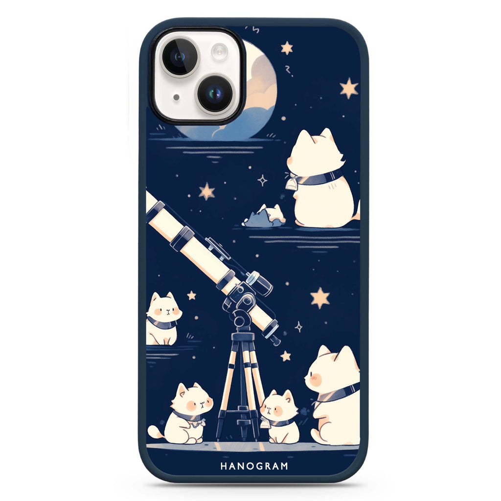Stargazer Purr iPhone 15 Impact Guard Bumper Case