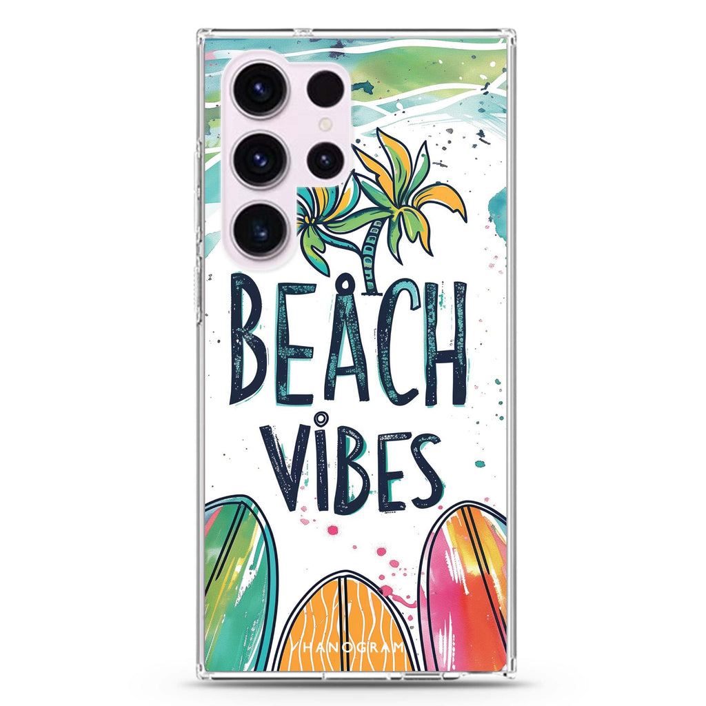 Sand and Surf Samsung Galaxy S26/S25/S24/S23/S22 Ultra ultra clear case, transparent design, main view