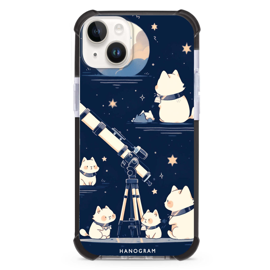 Stargazer Purr iPhone 13 Mini MagSafe Compatible Ultra Shockproof Case