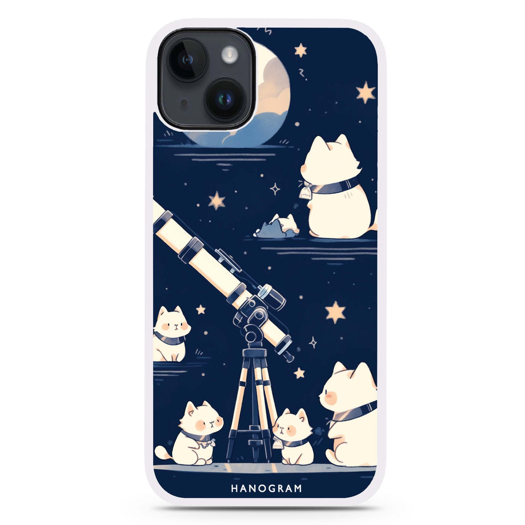 Stargazer Purr iPhone 15 Plus Impact Guard Bumper Case