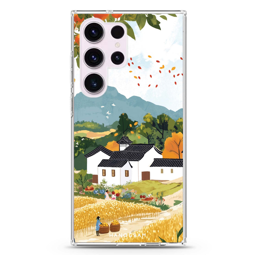 Autumn Balance Samsung Galaxy S26/S25/S24/S23/S22 Ultra ultra clear case, transparent design, main view