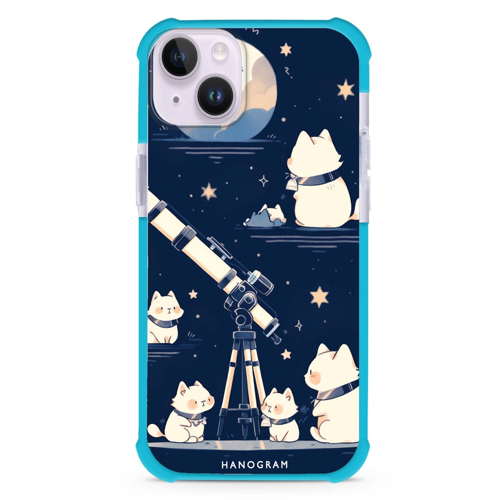 Stargazer Purr iPhone 15 Plus MagSafe Compatible Ultra Shockproof Case