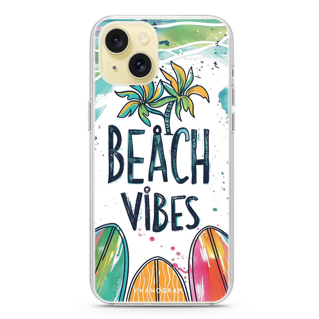 Sand and Surf iPhone 15 Plus MagSafe Compatible Ultra Clear Case