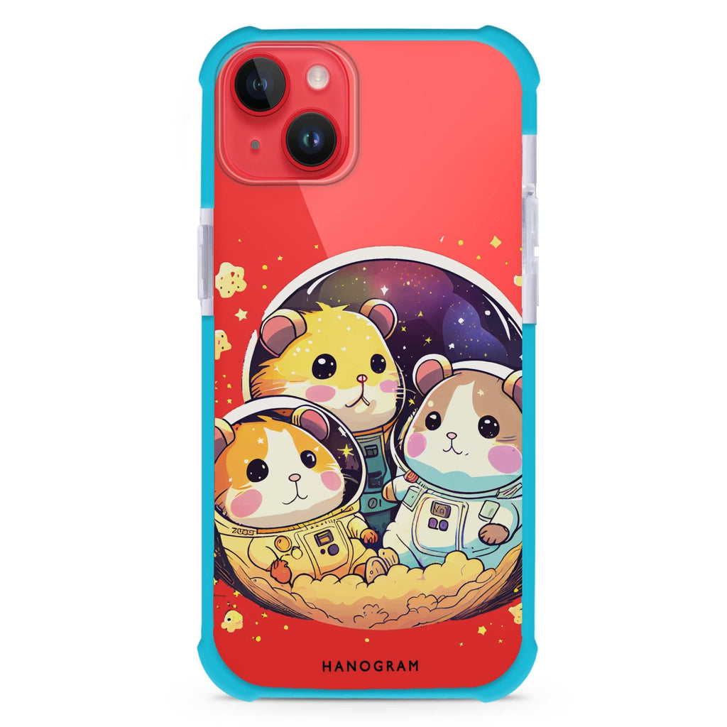 Cute space squirrels iPhone 15 Plus Ultra Shockproof Case