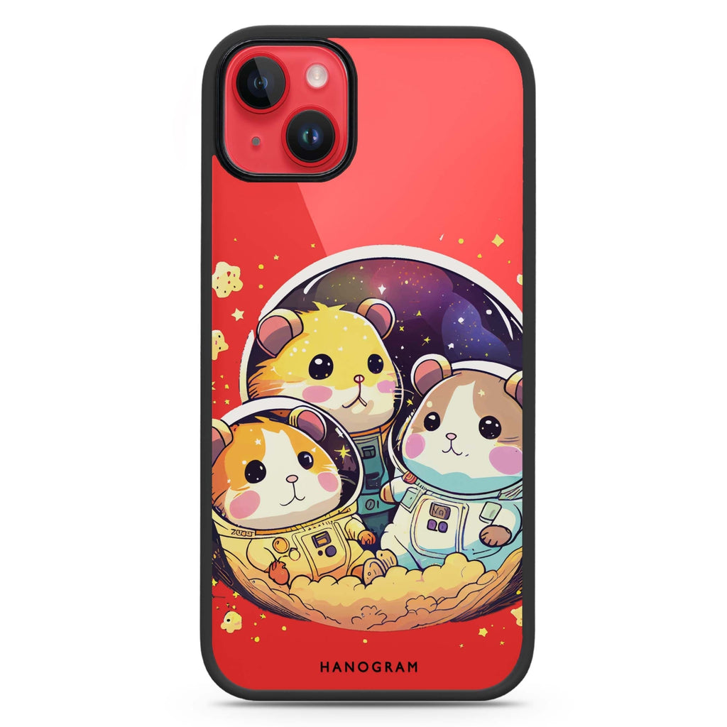 Cute space squirrels iPhone 15 Plus Impact Guard Bumper Case