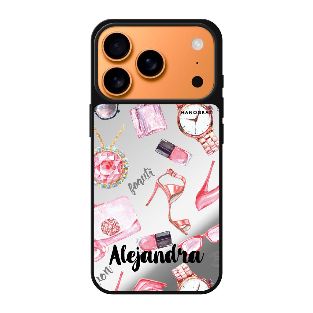 Fashion Sets II personalized name fashion iPhone 17 Pro Max mirror case