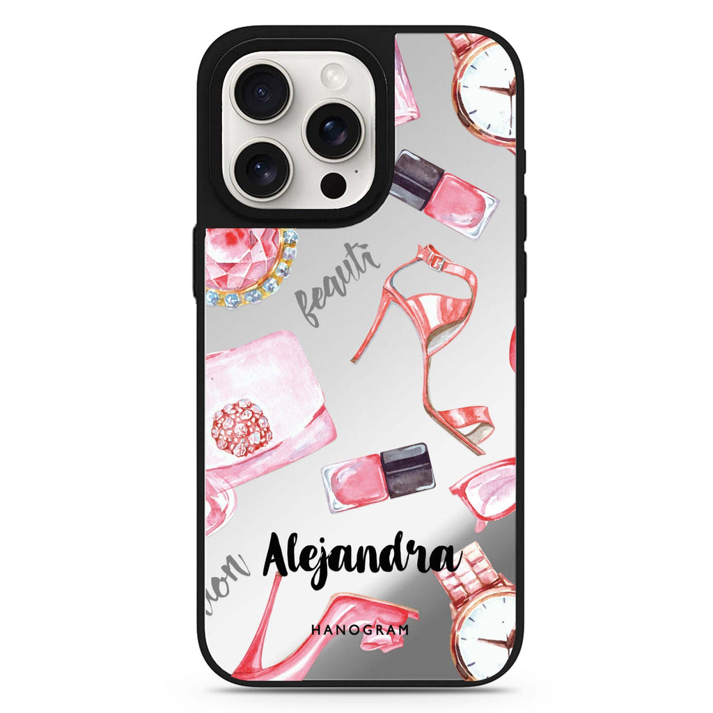 Fashion Sets II personalized name MagSafe mirror case for iPhone 16/15/14 Pro Max and Pro, main view