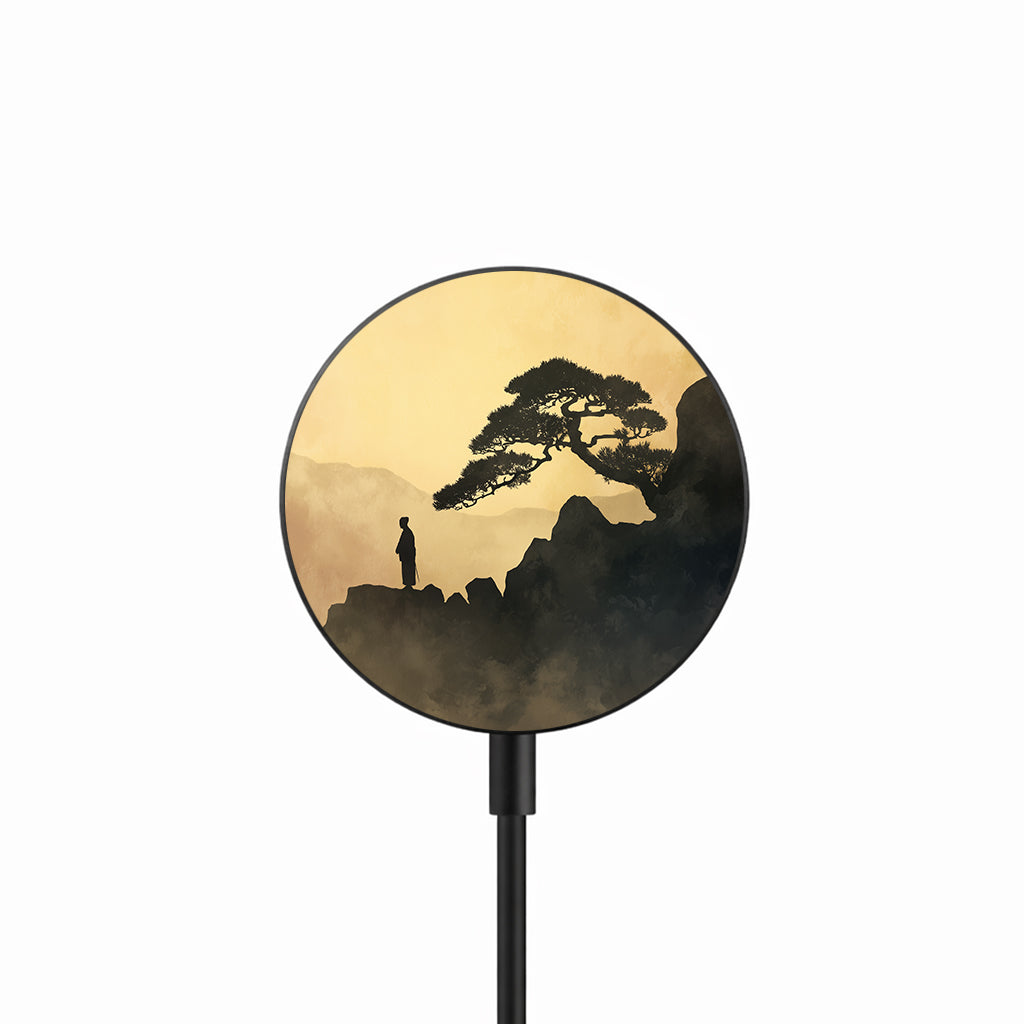 Golden Zen Peak 25W Qi2.2 magnetic wireless charger front view