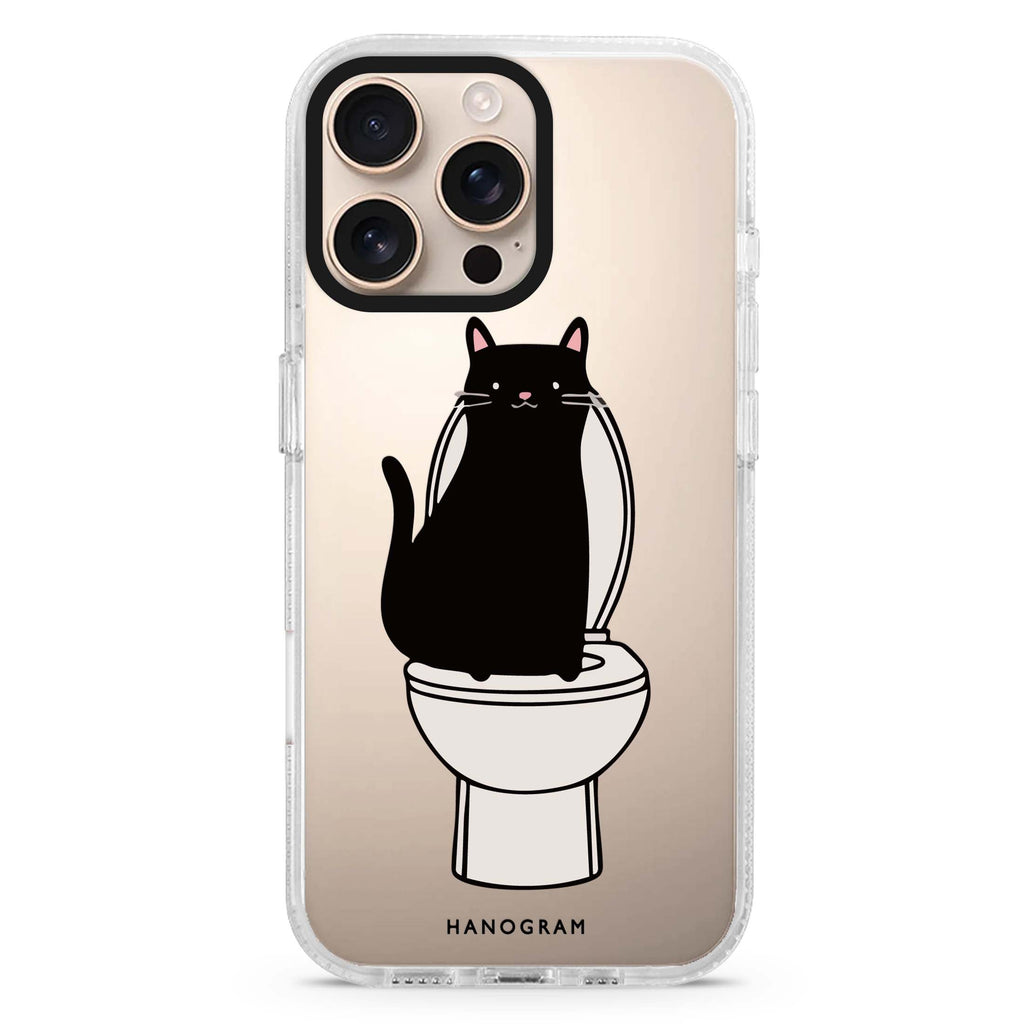 Toilet Cat iPhone Ultra Clear Case