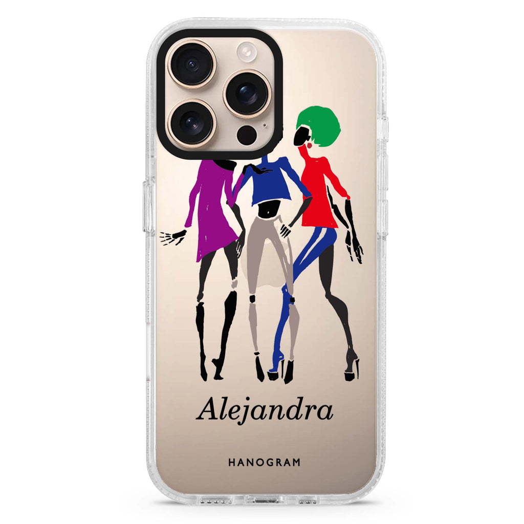 Artistic Girls iPhone 16 Pro & 16 Pro Max Case - Personalized and Stylish Protection