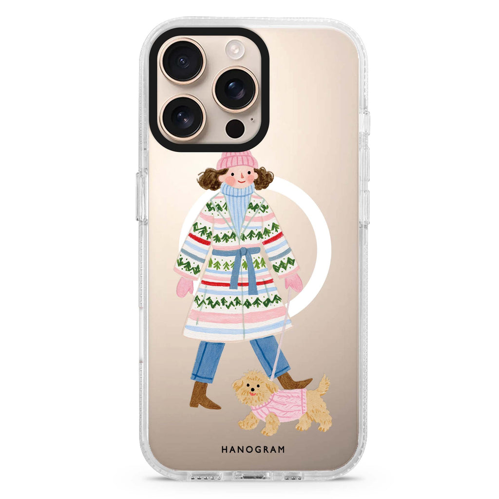 Woolly Walks Together MagSafe Compatible Ultra Clear Case for iPhone 16 Pro Max - main view
