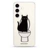 Toilet Cat Samsung Galaxy Ultra Clear Case