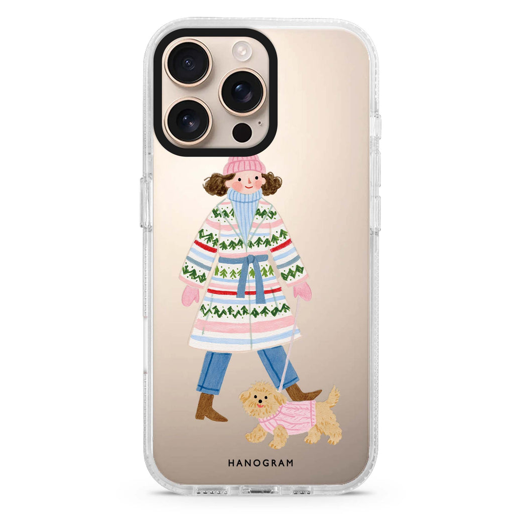 Woolly Walks Together iPhone 16 Pro Max Ultra Clear Case - front view