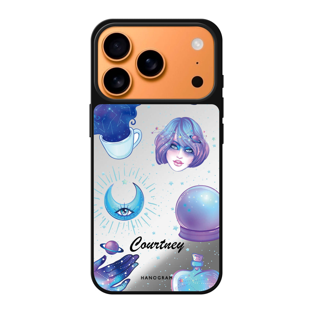 Nocturnal personalized name dark iPhone 17 Pro Max mirror case