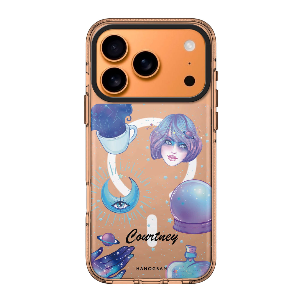 Nocturnal personalized name graphic dark iPhone 17 Pro Max ultra clear case