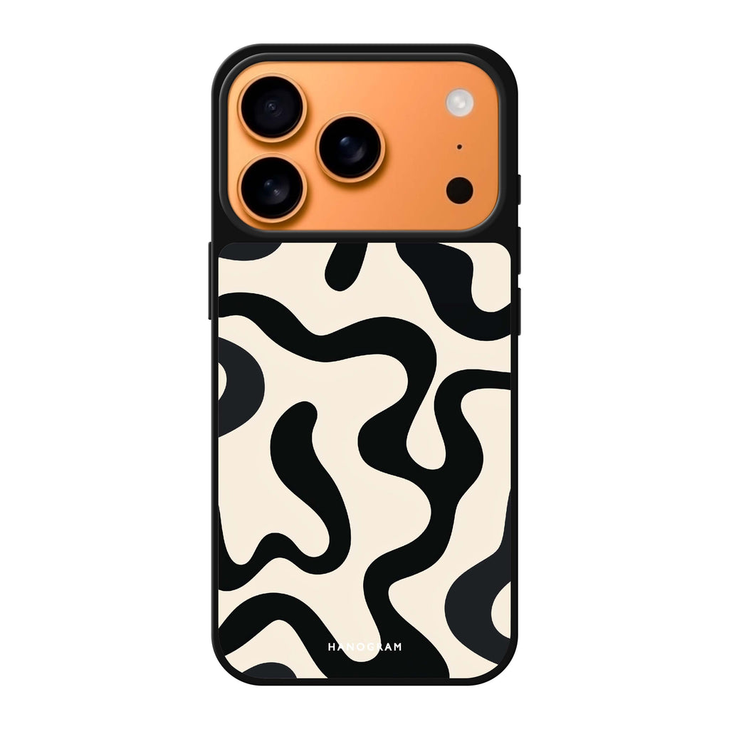 Interlock Noir black iPhone 17 Pro Max mirror case