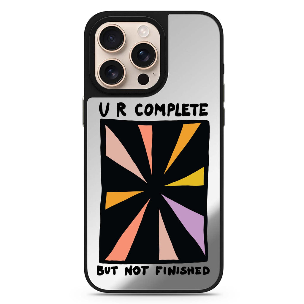 U R Complete sleek reflective design iPhone 16/15/14 Pro Max & Pro mirror case
