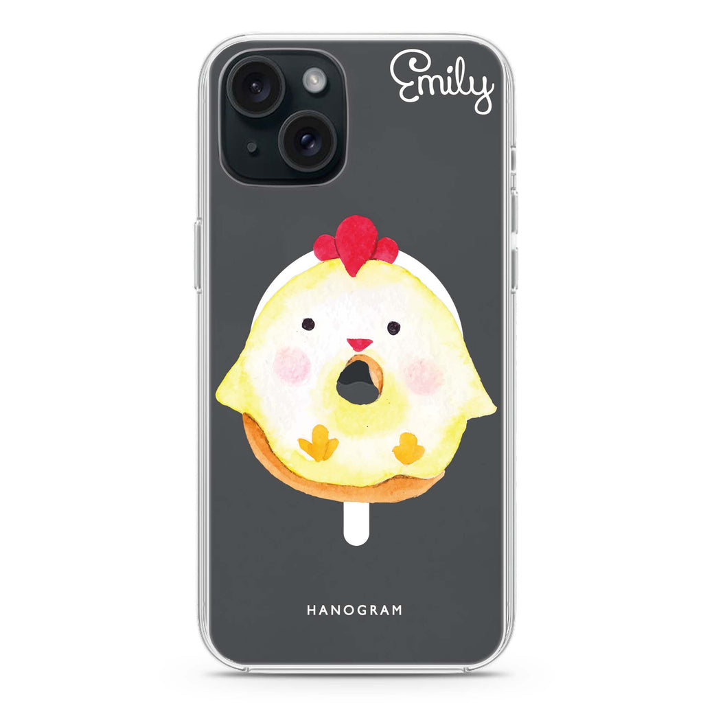 Sweet donut chick iPhone 15 Plus MagSafe Compatible Ultra Clear Case