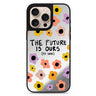 The Future Is OURS sleek reflective design iPhone 16/15/14 Pro Max & Pro mirror case