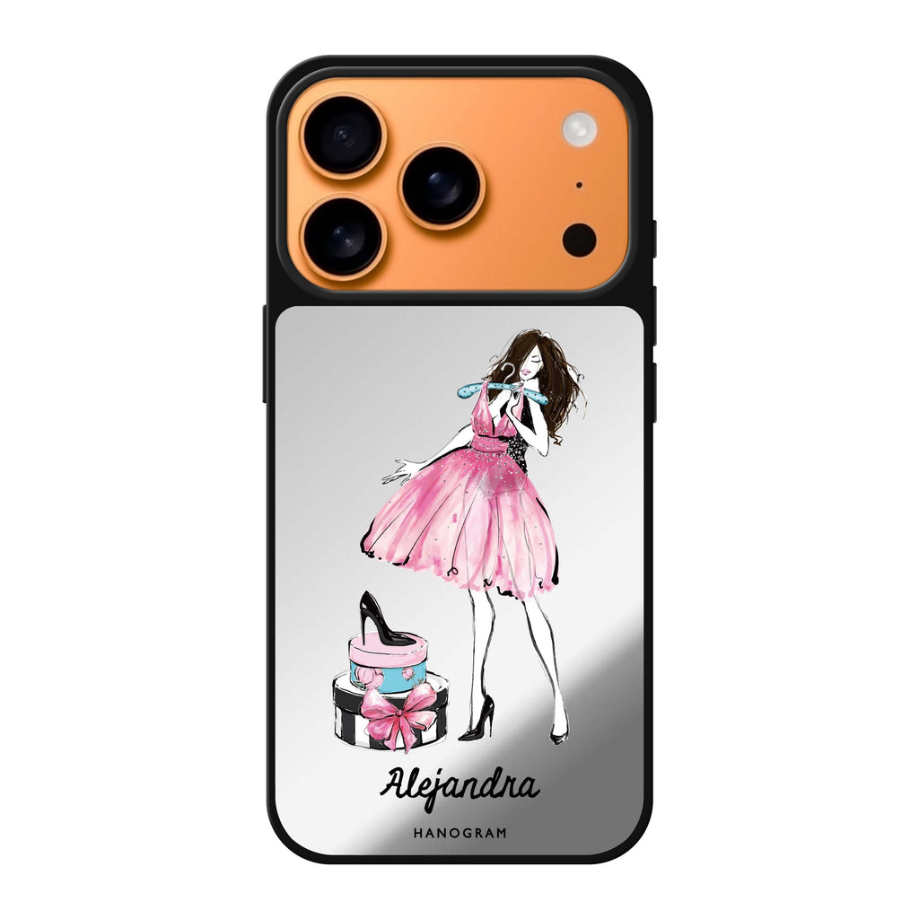 Fashion Party personalized name fashion playful iPhone 17 Pro Max mirror case