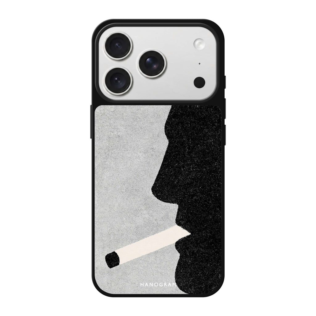 Noir Smoke Portrait iPhone 18 Pro Max Mirror Case - design view 1