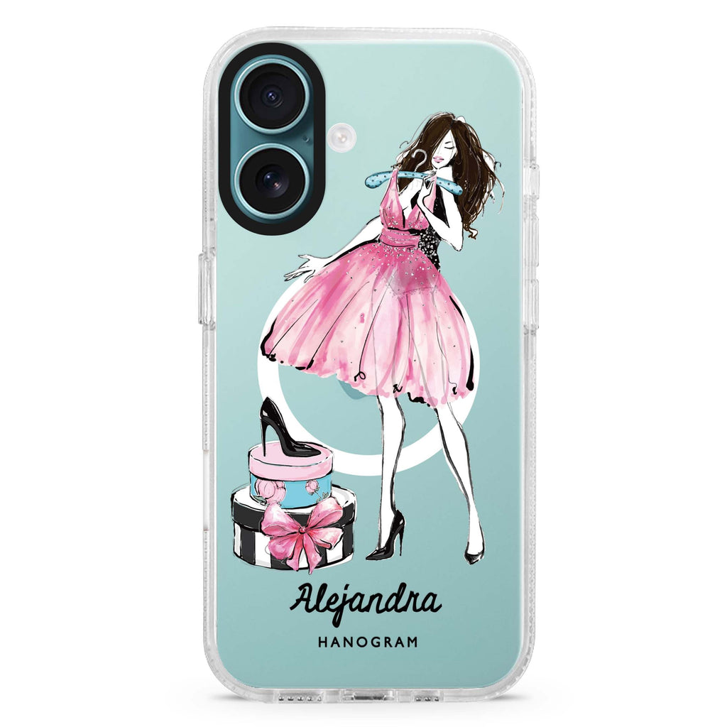 Fashion Party MagSafe Compatible iPhone 16 Ultra Clear Case - Personalized and Stylish Protection