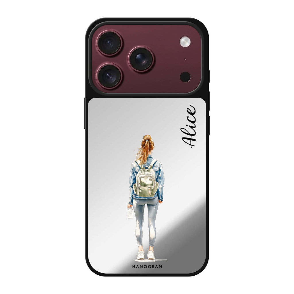 Weekend Flow personalized name abstract iPhone 18 Pro Max mirror case