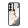 Custom name Dot Days Samsung Galaxy mirror case front view