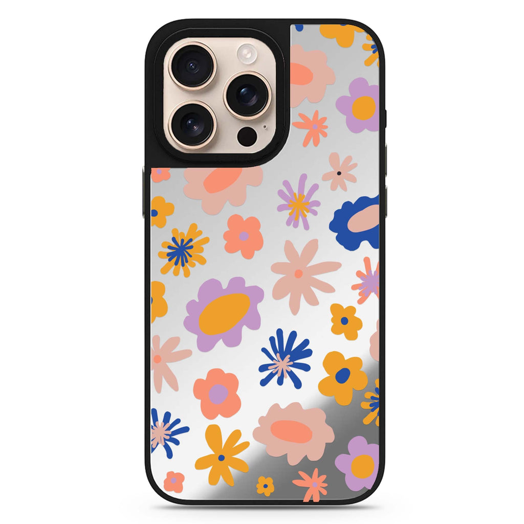 My Love & Pure Heart romantic design iPhone 16/15/14 Pro Max & Pro mirror case