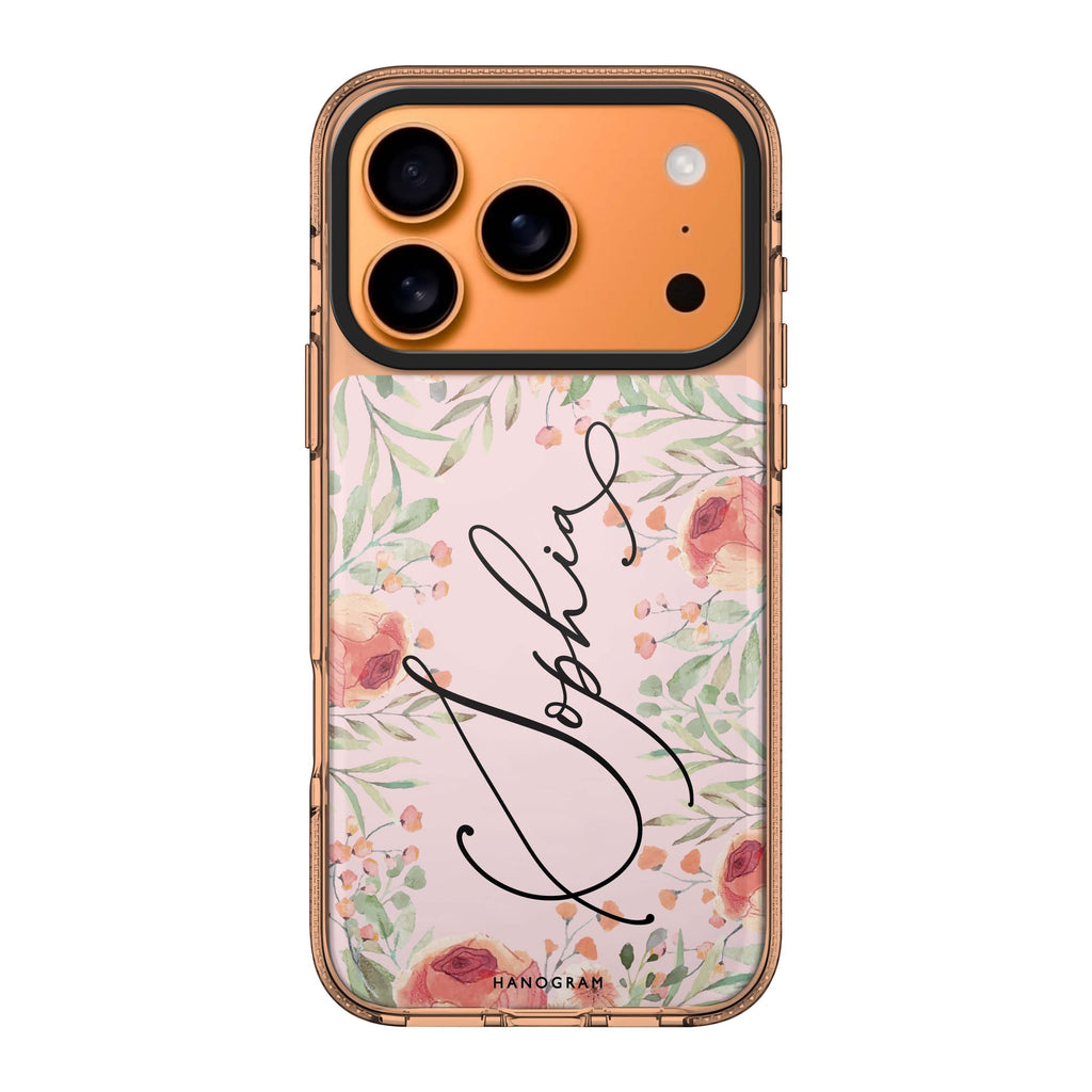 Glamorous Garden personalized name fashion floral nature spring iPhone 17 Pro Max ultra clear case