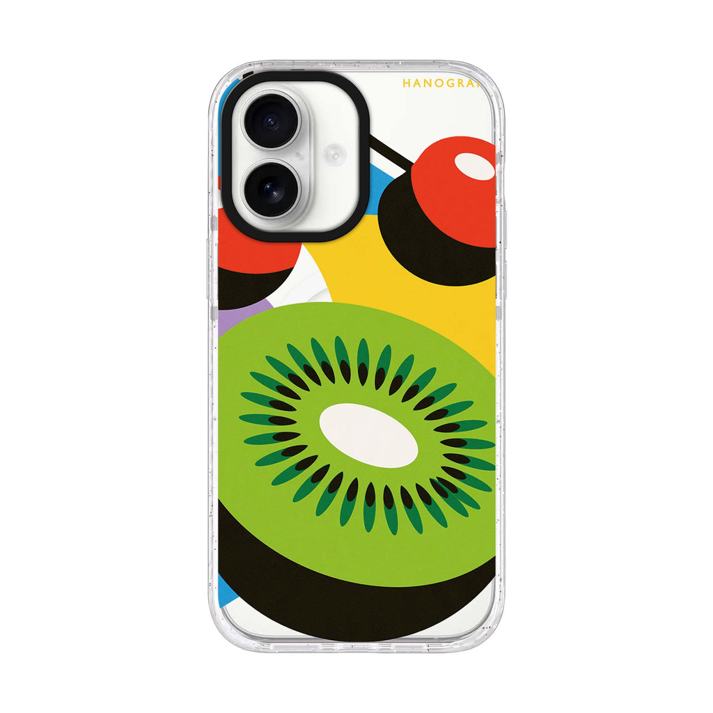 Kiwi Cherry Colorblock iPhone 17 Ultra Clear Case - product image 1