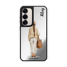 Custom name Linen Days Samsung Galaxy mirror case front view