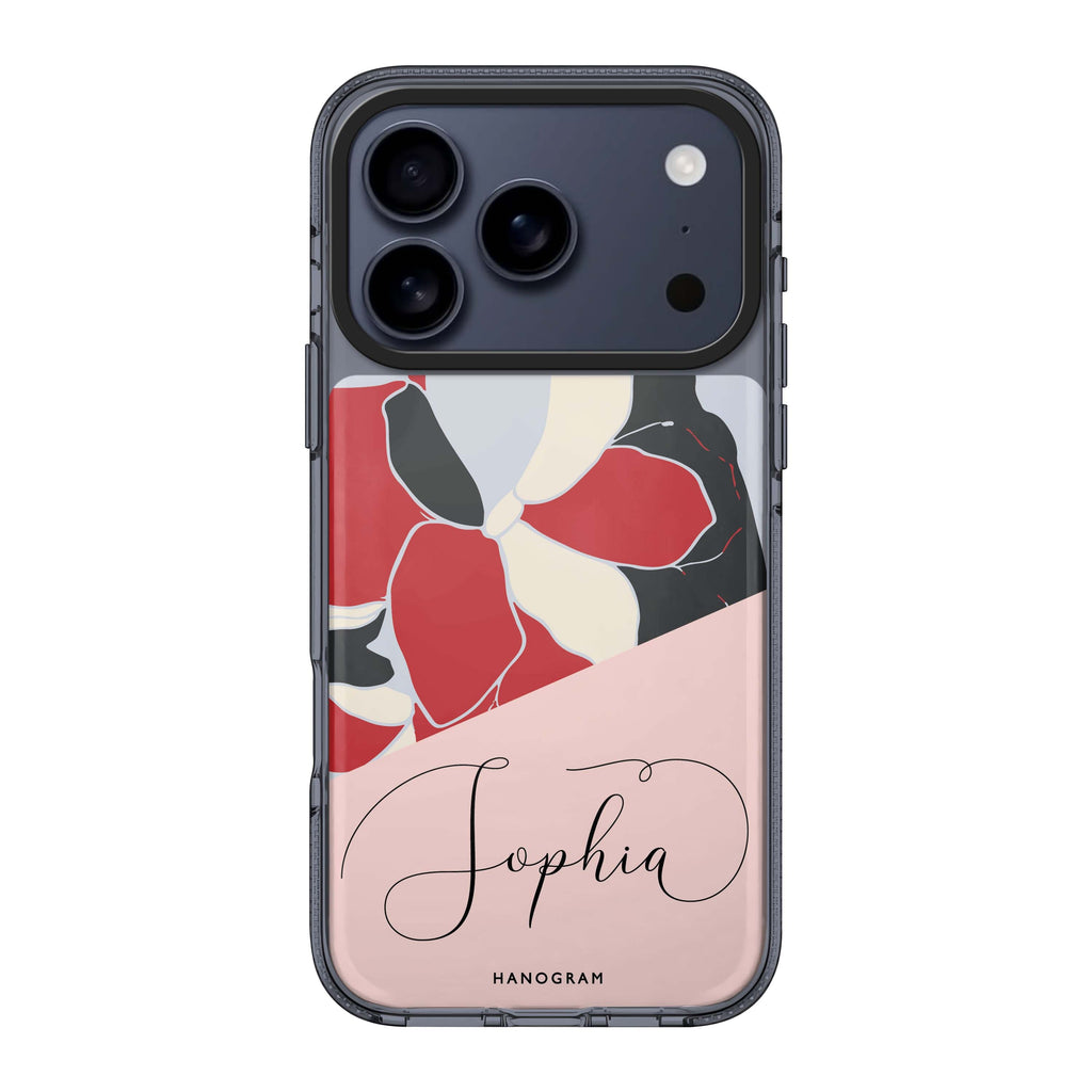 Floral POP personalized name flower floral playful spring iPhone 17 Pro Max ultra clear case