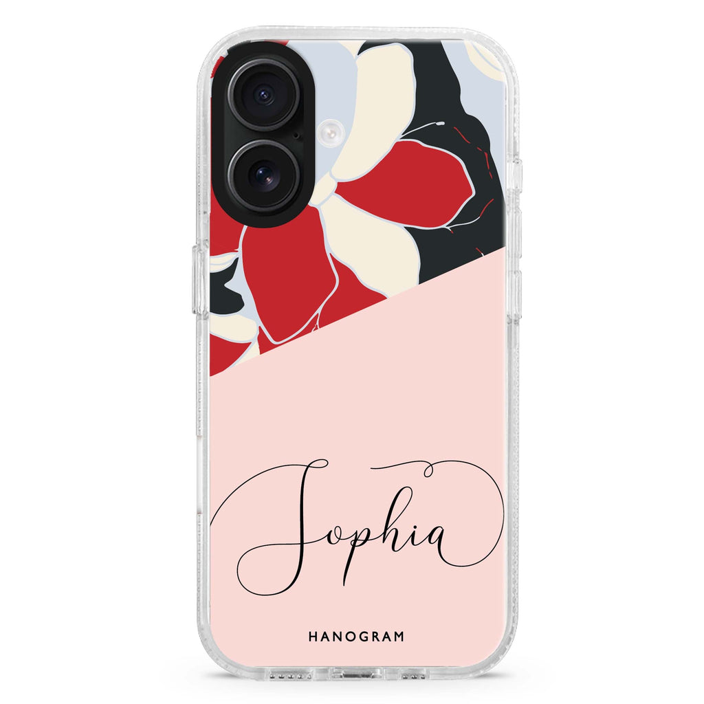 Floral POP MagSafe Compatible iPhone 16 Ultra Clear Case - Personalized and Stylish Protection