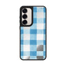Gingham Sky Samsung Galaxy mirror case front view